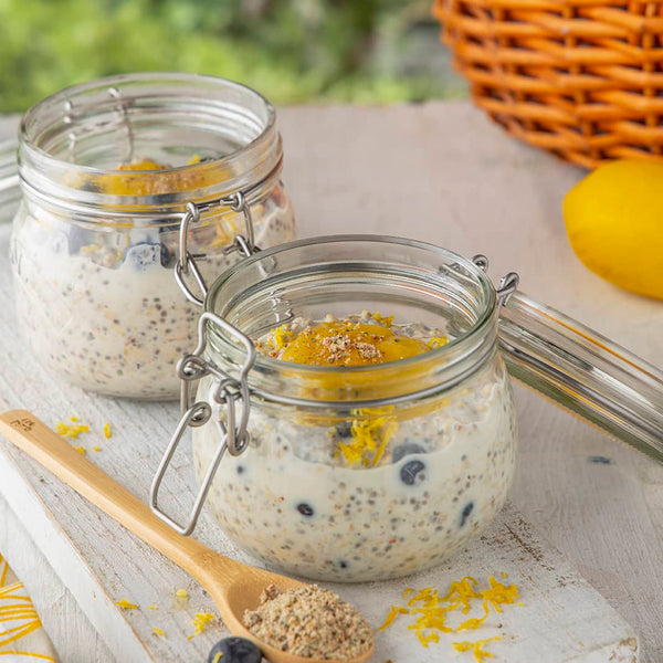 Lemon, Poppyseed and Blueberry Overnight Oats