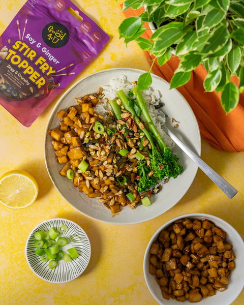 Teriyaki Tofu Stir fry Bowl