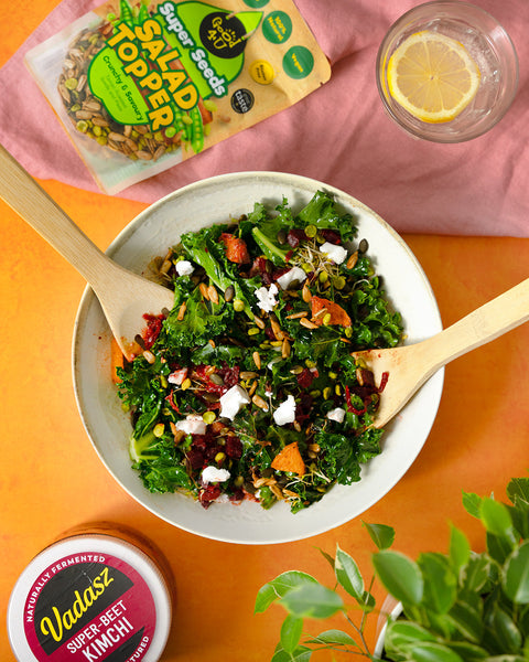 Roasted Butternut and Kale, Meal-Prep Salad Jar