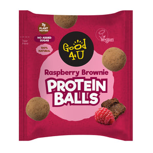 Raspberry Brownie Protein Balls